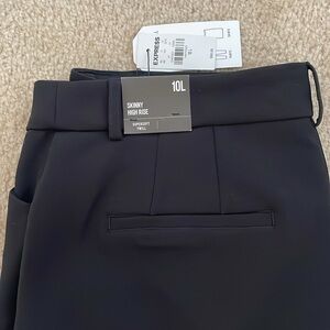 Black Express High Rise Skinny Twill Dress Pant Size 10L
